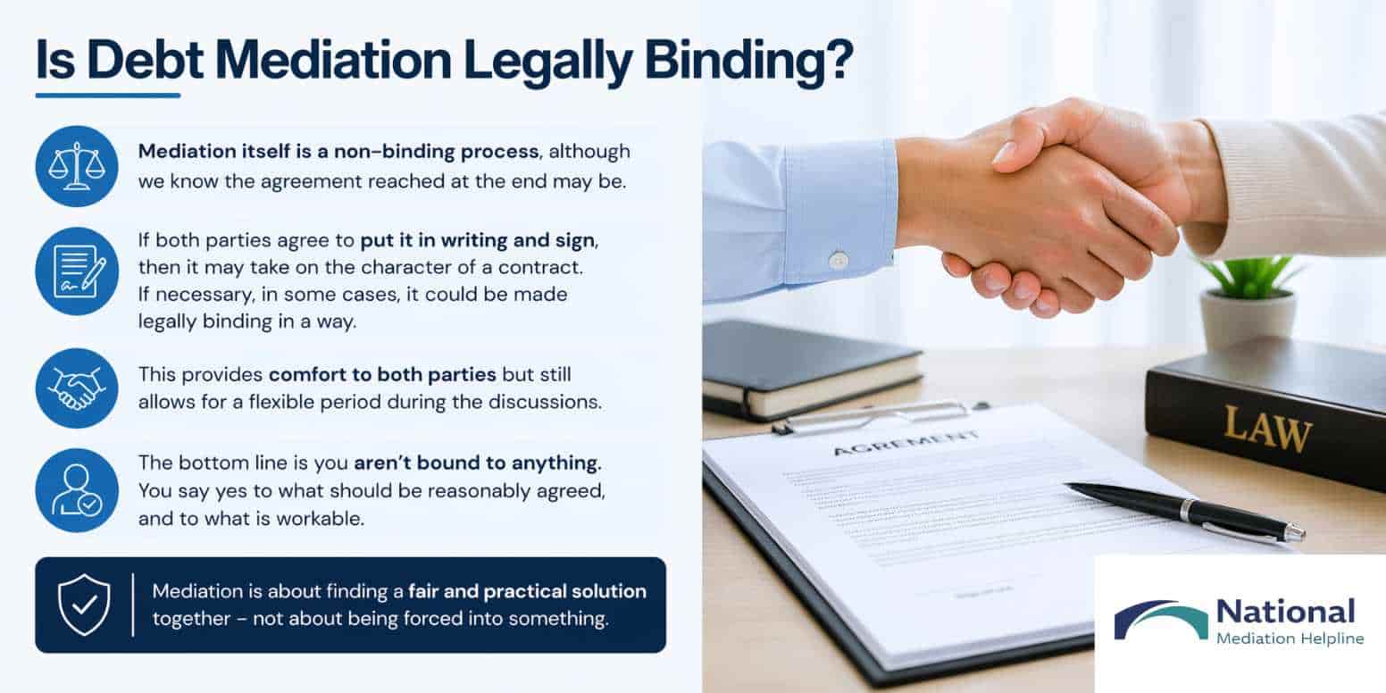 Is Debt Mediation Legally Binding Penzance