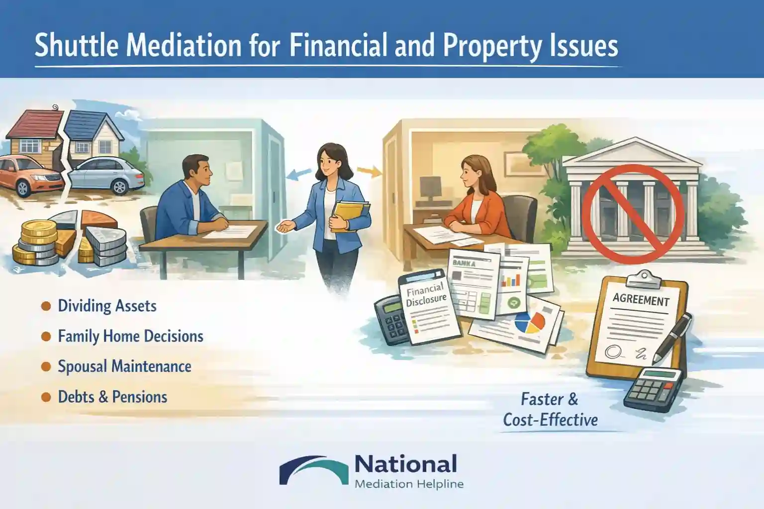Shuttle Mediation for Financial and Property Issues Penzance