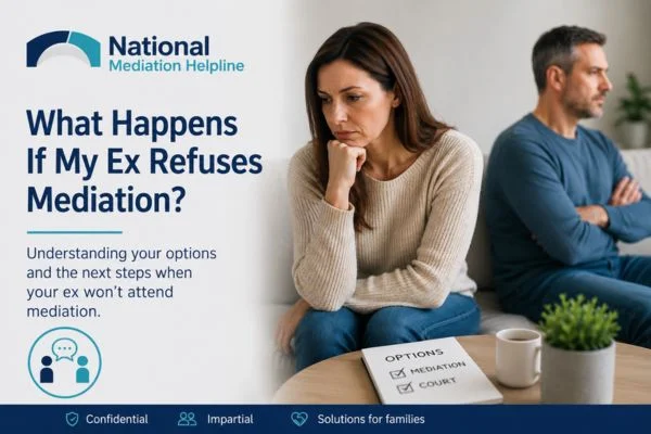 what if my ex refuses mediation Penzance?